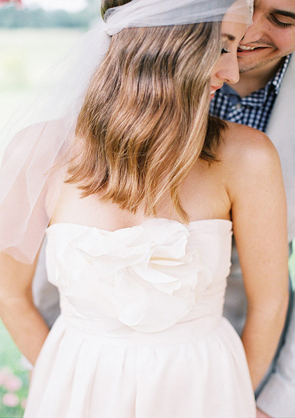 Strapless Flower Ruffle Gown