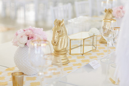 Gold Horseman Centerpieces