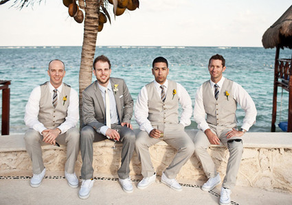 Light Grey J.Crew Vests and Suits