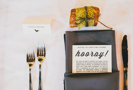 Rustic Gray and White Table Setting