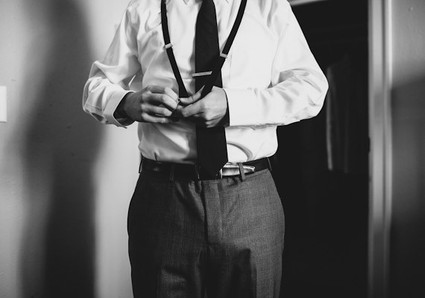 Hugo Boss Suit with Suspenders