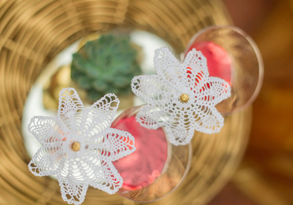 Lace Parasol Drink Stirrers