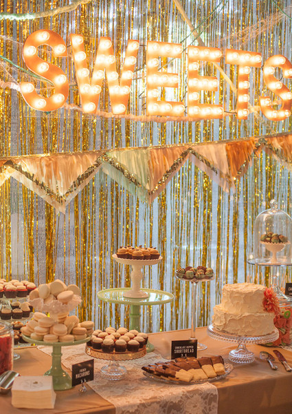 DIY Metallic Sweets Bar