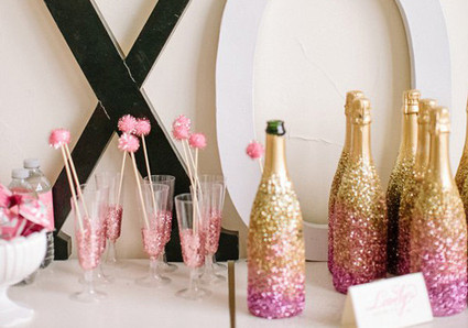 Glitter Cocktail Glasses