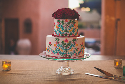 Colorful Mexican Wedding Cake