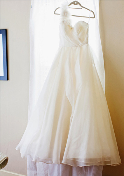 Decorative One Shoulder Wedding Dress