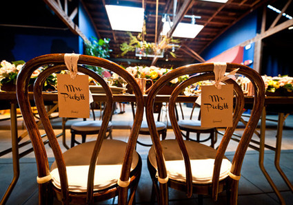 bride and groom mini signs
