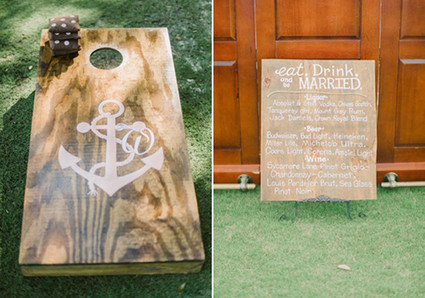 Anchor Bean Bag Toss Sign