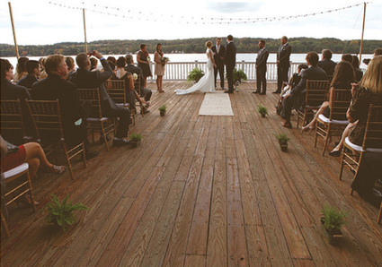 Lake Dock Wedding Ceremony