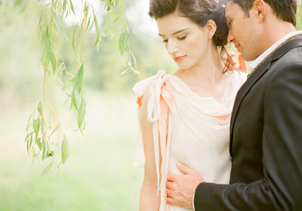 Samuelle Couture Dip Dyed Ribbon Dress