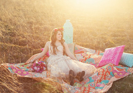 Bohemian Picnic Blanket Decor