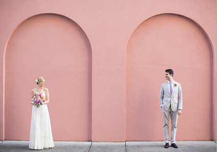 Whimsical Pastel Pink Wall Portrait