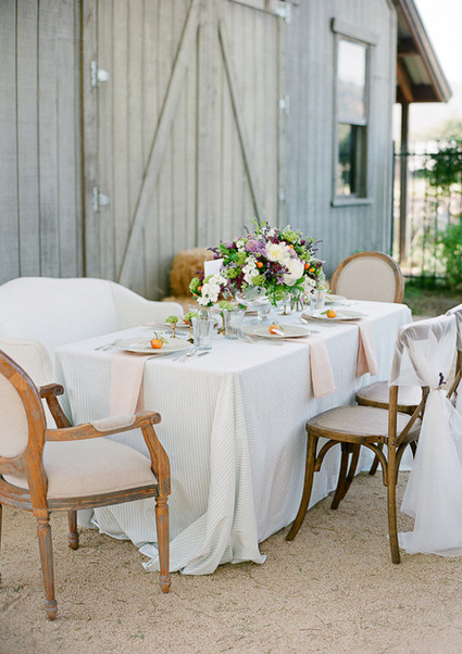 Citrus and Lavender Classic Tablescape