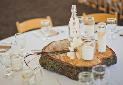 Vintage Southern County Fair Wedding Table Number