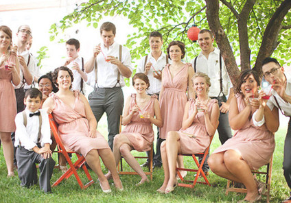 Vintage Kansas City Wedding Party