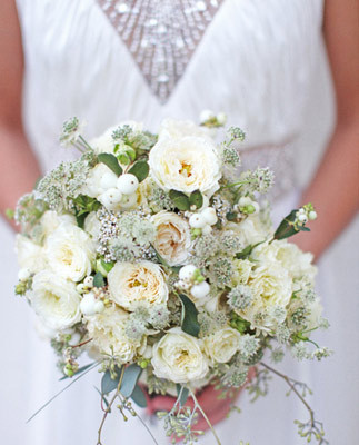White bridal bouquet