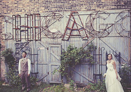 Artistic Chicago warehouse wedding Wedding Inspiration
