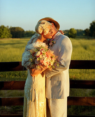 Roaring 1920's Wedding Portrait