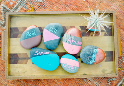 Rock Escort Cards Inspiration