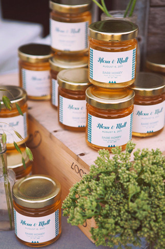 Napa Valley Wedding Honey Favors Inspiration