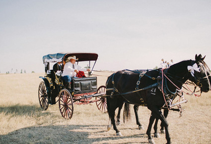 ranch wedding transportation