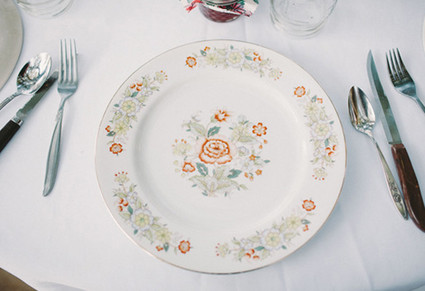 ranch wedding place setting