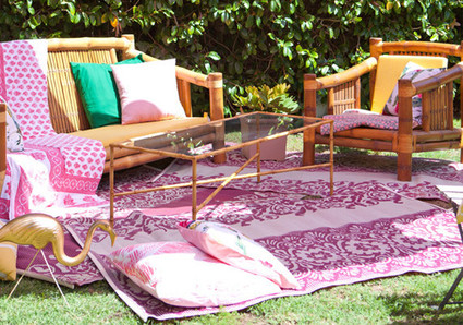 tiki bridal shower lounge