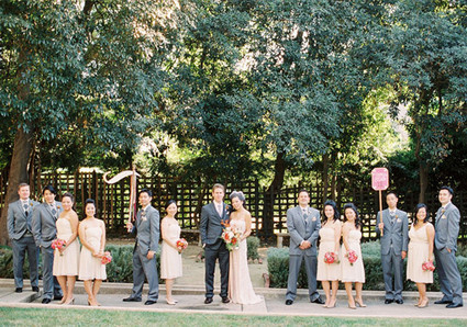 Whimsical wedding party