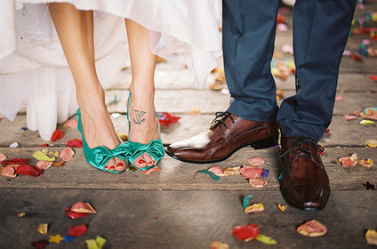 Vintage Mexican Fiesta Inspired Wedding Shoes Inspiration