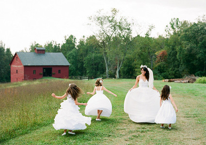 Vintage Wedding Flower Girls