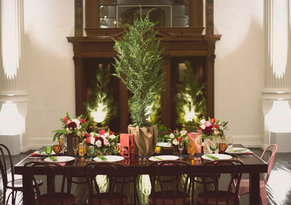 Wes Anderson Inspired Wedding Tablescape