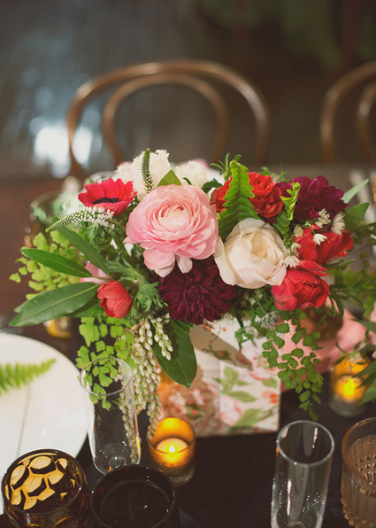 Wes Anderson Inspired Wedding Florals