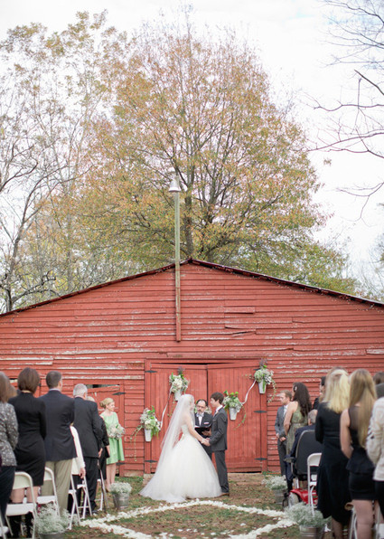 Vintage Outdoor Georgia Wedding Ceremony Inspiration