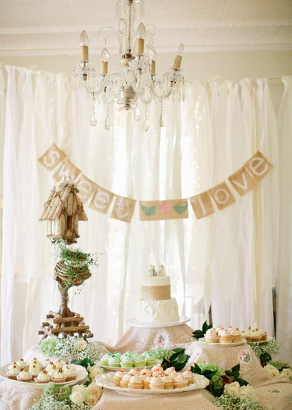 Vintage Outdoor Georgia Wedding Dessert Bar Inspiration