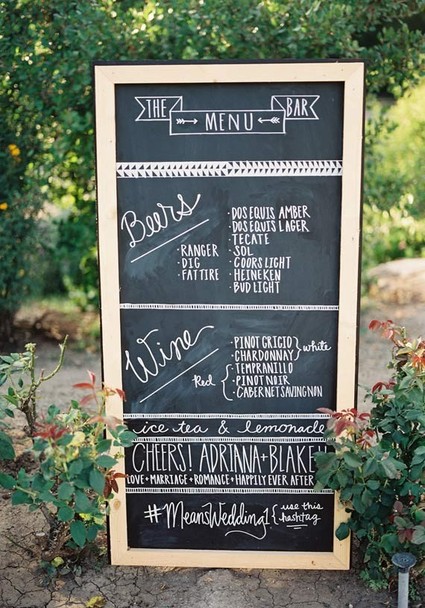 Chalkboard Menu