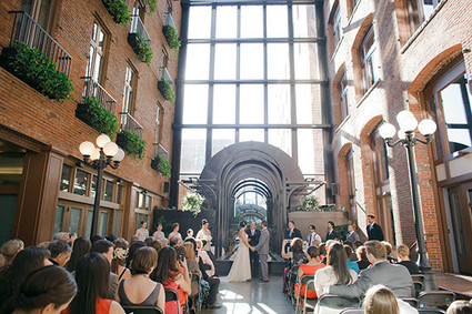 Vintage Glam Seattle Wedding Ceremony