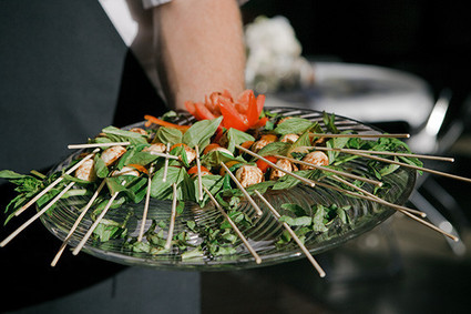 Vintage Glam Seattle Wedding Food