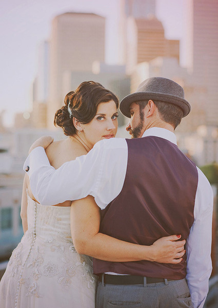 Vintage Glam Seattle Wedding