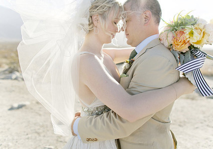 Romantic Palm Springs Wedding Portrait