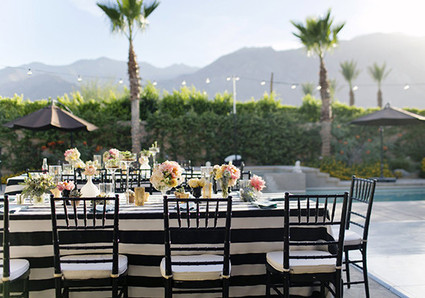 Romantic Palm Springs Wedding Reception