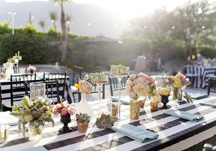 Romantic Palm Springs Wedding Reception