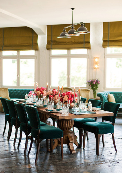 chic wedding tablescape