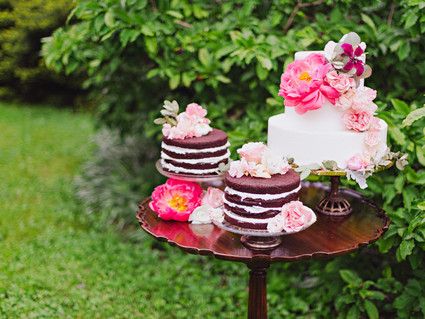 Garden dessert table