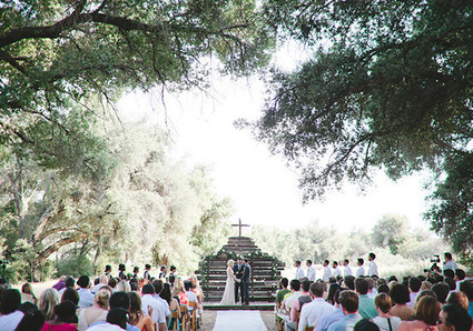 Vintage Woodland California Wedding Ceremony Inspiration