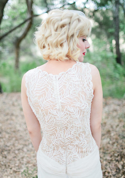 Vintage Woodland California Wedding Dress