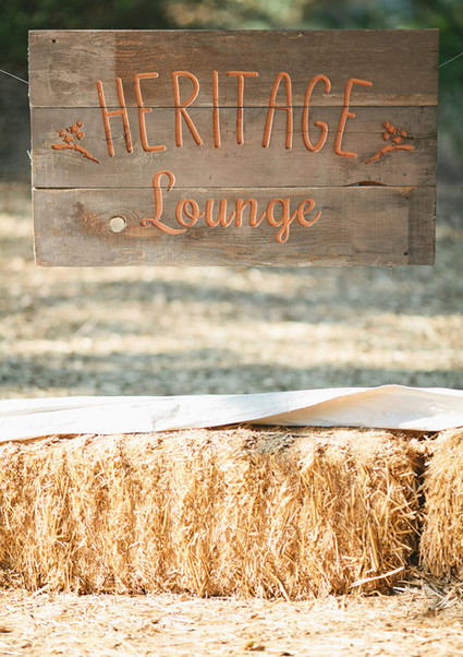 Vintage Woodland California Wedding Signage
