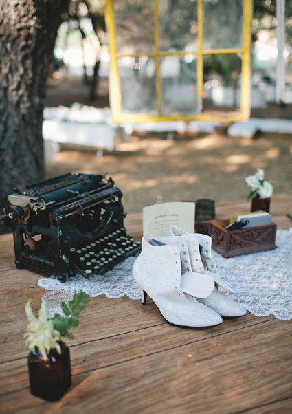 Vintage Woodland California Wedding Decor
