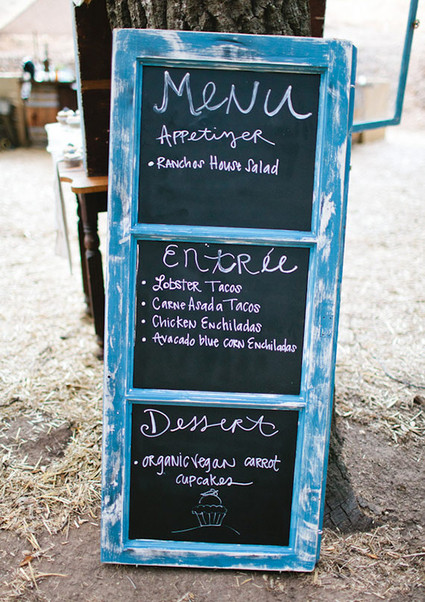 Vintage Woodland California Wedding Signage