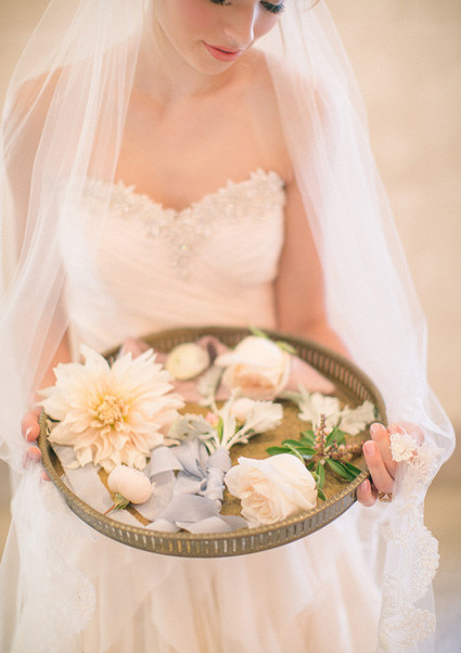 Soft Peach Wedding Florals