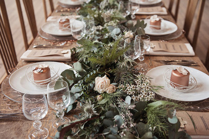 Organic and natural tablescape